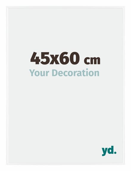 Your Decoration - Fotolijst 45x60 cm - Kunststof - Wit Hoogglans - Evry