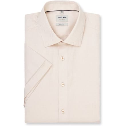 OLYMP Level Five Overhemd, Body Fit, Kent, Beige