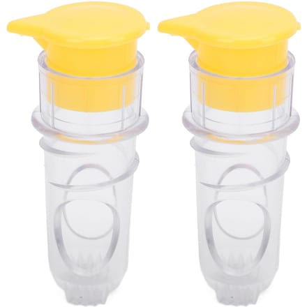 2 STUKS Draagbare Citroenpers PP ABS Draagbare Arbeidsbesparende Handmatige Citroenpers voor Limoenen Citrus yellow