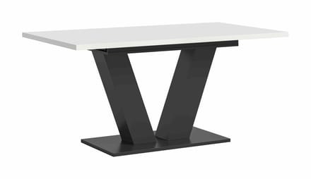 Motion uitschuifbare eettafel wit NB grijs NB - 90x150x76cm