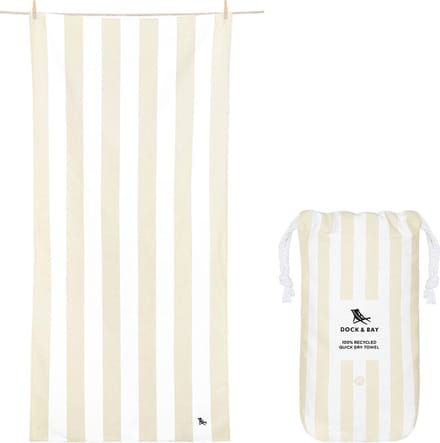 Dock & Bay Cabana - Strandlaken - Extra Large - ( 200x90cm ) - Bora Bora Beige