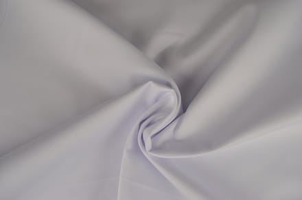 10 meter twill katoen - Wit - 65% katoen - 35% polyester