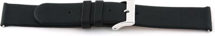 Horlogeband Universeel C105 Leder Zwart 12mm