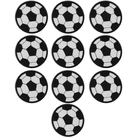 10 Stuks Voetbal Borduurpatches Rugzak Kleding Accessoires Patch Sticker Badge white