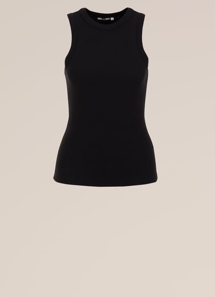 WE Fashion Dames singlet van ribstof