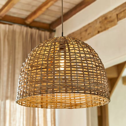 LOBERON Hanglamp Tiquinal bruin