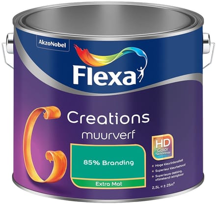 Flexa - Creations Muurverf Extra Mat - 85% Branding - Mengverf - 2,5 L
