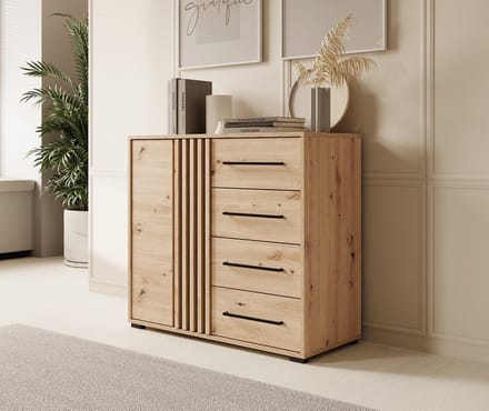 Meubella - Dressoir Adyson - Eiken - 93 cm