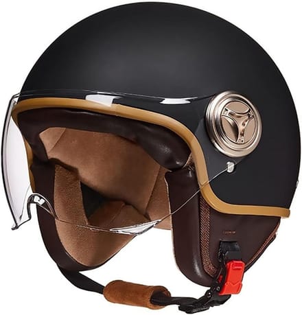 Goede Kwaliteit Jethelm Motorhelm Scooterhelm met Vizier ECE 22.06 Goedgekeurd