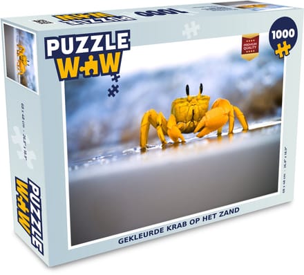 Puzzel Krab - Strand - Zee - Legpuzzel - Puzzel 1000 stukjes volwassenen