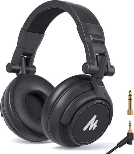 Maono MH601 DJ Koptelefoon met draad - Studio Koptelefoon - Over Ear - Hoofdtelefoon - Zwart