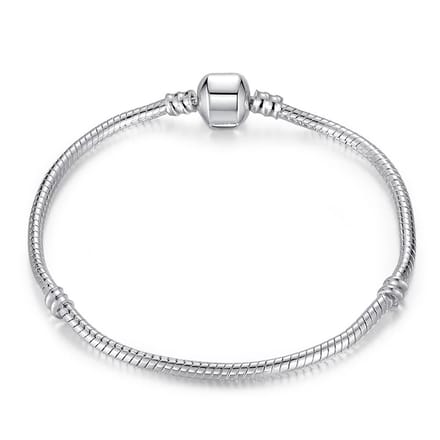 Verzilverde Bedelarmband voor Bedels - Sieraden - 18 cm -Armband - Emmyrovi