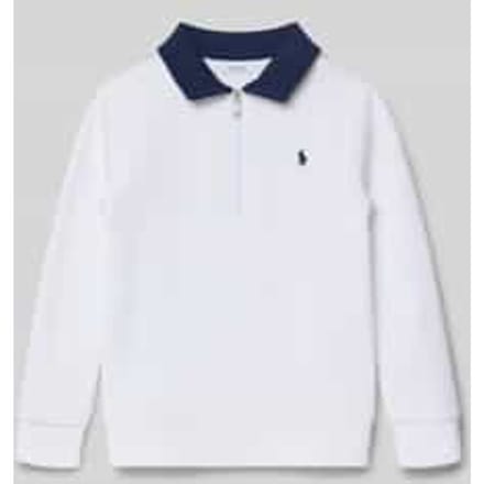 sweatshirt met ritssluiting en Labelstitching