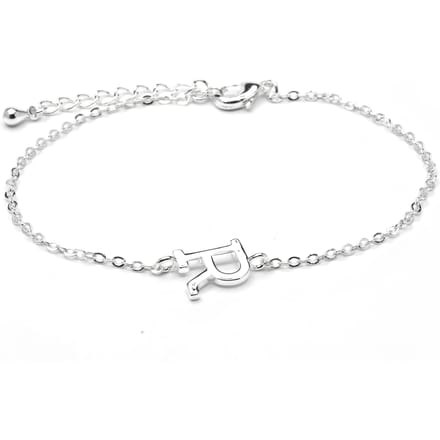 Bracelet Luxenter finition argent - Alphabet argenté