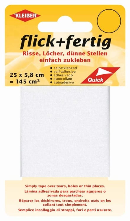 Zelfklevende nylon reparatiepatches - 100% polyamide - 25 x 5,8 cm - 145 cm²