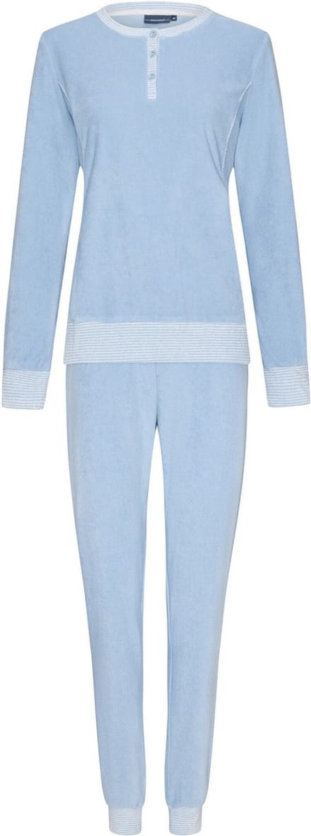 Pastunette dames pyjama Badstof - Jaimy - 44 - Blauw