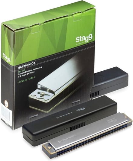Stagg Tremolo Diatonisch Harmonica  -  in C major  en 48 tonig / 24 holes