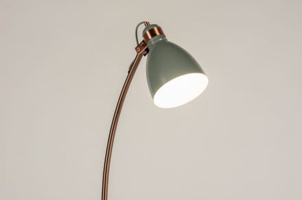 Lumidora Vloerlamp 72261 - RITA - E27 - Grijs - Koper - Roodkoper - Metaal
