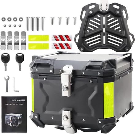 Allecto - Motor topkoffer - Aluminium motorbagage - Waterdicht en