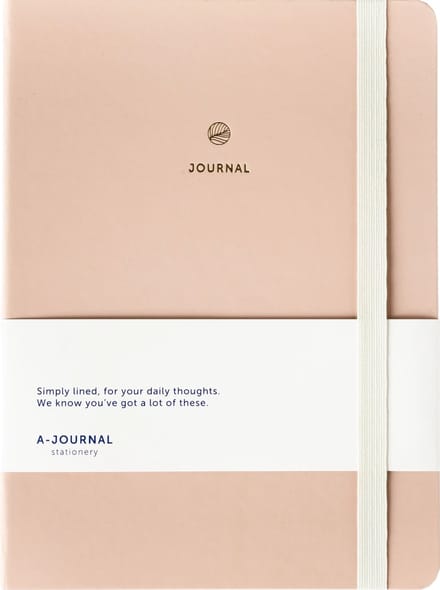 A-Journal - Notitieboek - beige - A5 - 160 pagina's