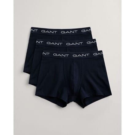 Gant Ondermode 3Pack Solid Color Trunks Marine / male