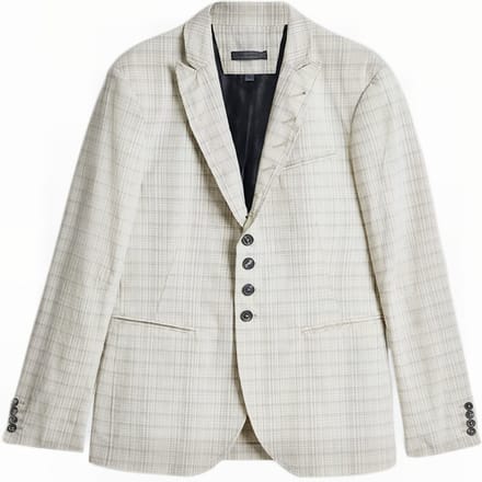 John Varvatos Slim Fit Wire Inserted Jacket Ash Maat: 48 | Blazers Outlet | Heren | Grijs