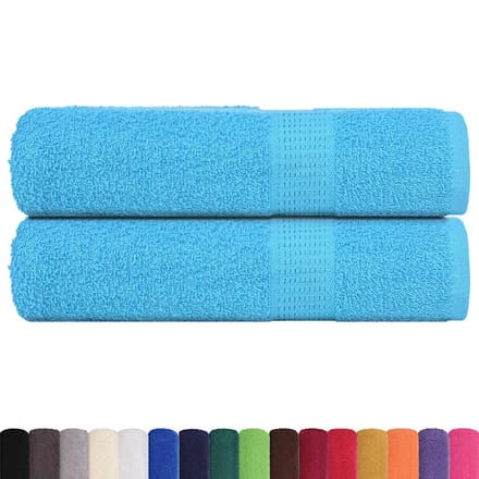 vidaXL - Badhanddoeken - FROGN - 2 - st - 100x150 - cm - 360 - g/m² - turquoise