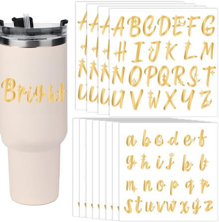 Dailygoods - 12 Vel Waterdichte Letterstickers voor Creatieve Decoratie