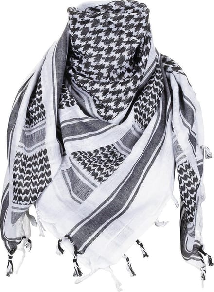 PLO shemagh Zwart/Wit