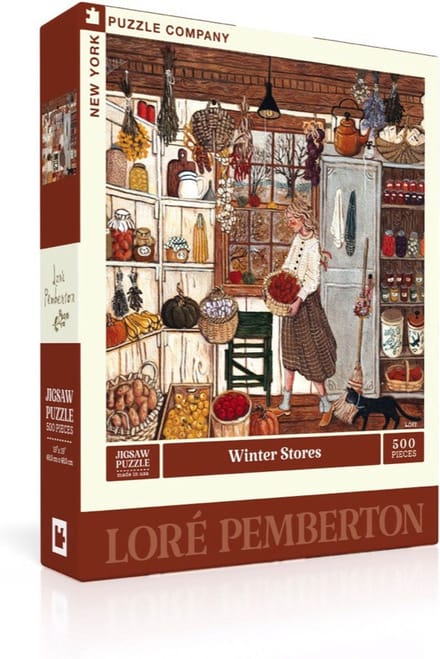 New York Puzzle Company - Winter Stores - 500 stukjes puzzel