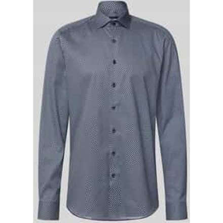OLYMP Level Five Overhemd, Body Fit, Royal Kent, Marineblauw