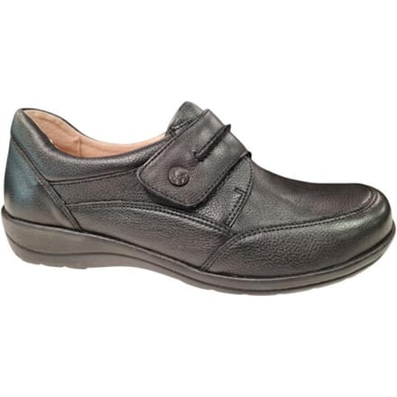 Caprice Zwarte Leren Dames Bandschoenen - Zwart - 40