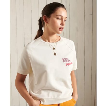 Dames-T-shirt met ronde hals Superdry Workwear