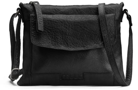 MUUD Vadsø. Handgemaakt leren crossover tas 19x23cm