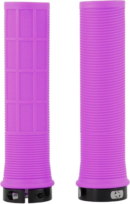 Fiets Handgrepen - Stuur Grips - Mountainbiken - Vergrendelbare Kraag - 130mm Lengte - Paars