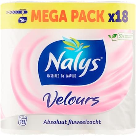 Nalys Velours 3 laags 18 rol in wazig poly (50% gerecycleerd)