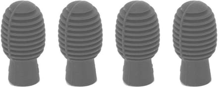 Dailygoods- Drumstick Oefenhoofd - 4 Stuks - Siliconen Demper - Draagbaar - Geruisloos - Flexibel Ontwerp