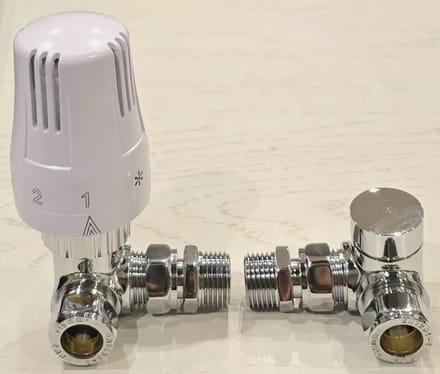 RFWR® Thermostatische Radiator Valve met Lockshield Valve 15mm Set