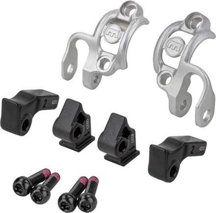Magura MT shiftmix 1+2 ISPEC klembeugel zilver set