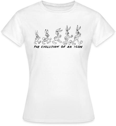 Looney Tunes Bugs Bunny evolutie T-Shirt Dames