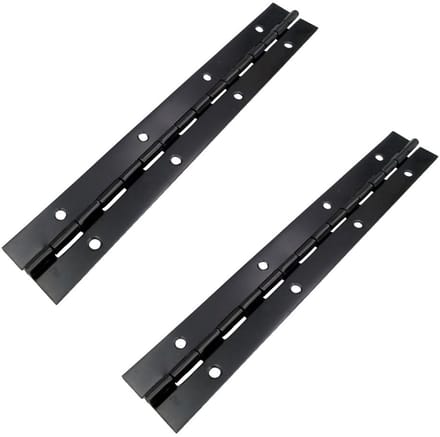 Dailygoods- Pianoscharnier 150 x 30 x 0,8 mm - 2 Stuks - Roestvrij