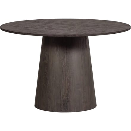 WOOOD Maan Eettafel - MDF - Donkerbruin - 75x120x120