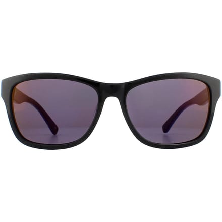 Lacoste rechthoek unisex zwart blauw paarse zonnebril
