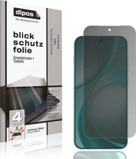 dipos – Matte Privacy Screenprotector geschikt voor Oppo Find X9s Pro | Anti-Spy Beschermfolie