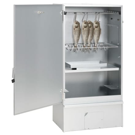 vidaXL - BBQ-rookoven - met - koude - rookgenerator - gegalvaniseerd - staal