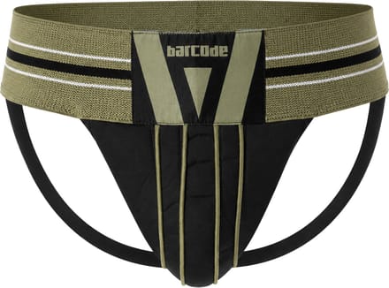 Barcode Berlin Jockstrap Loba Darkarmy/Black - MAAT S - Heren Ondergoed - Jockstrap voor Man - Mannen Jock