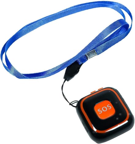 Persoonlijke GPS Tracker - Noodknop Tracker - Veiligheid Thuis - Valdetectie SOS - 8.6 x 6.2 x 3 cm