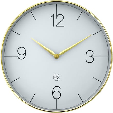 nXt Finesse – Wandklok – 30,5 cm - Goud/Groen – Stil