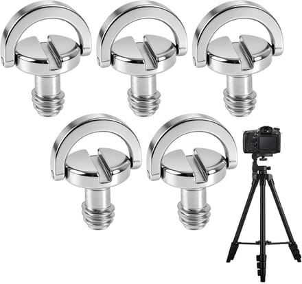 Camera Schroeven - Statief Adapter - Apparatuur Bevestigen - Roestvrij Staal - 5 Stuks - Zilver
