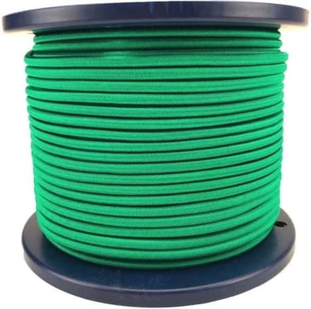 3mm Elastisch Touw - Groen - 100 meter op rol